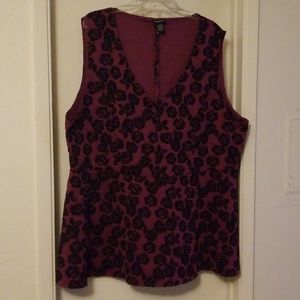 Torrid Velvet Burnout Peplum Top